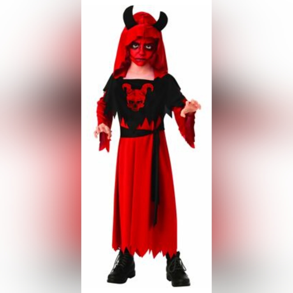 Kids Red Devil's Robe Costume size small